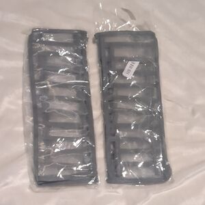 Gray Mesh Collapsible Drawer Organizers. Two Pack. NWT